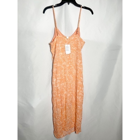 NWT BP. Tie Back Midi Slipdress in Coral Rose Shadow - Picture 3 of 3